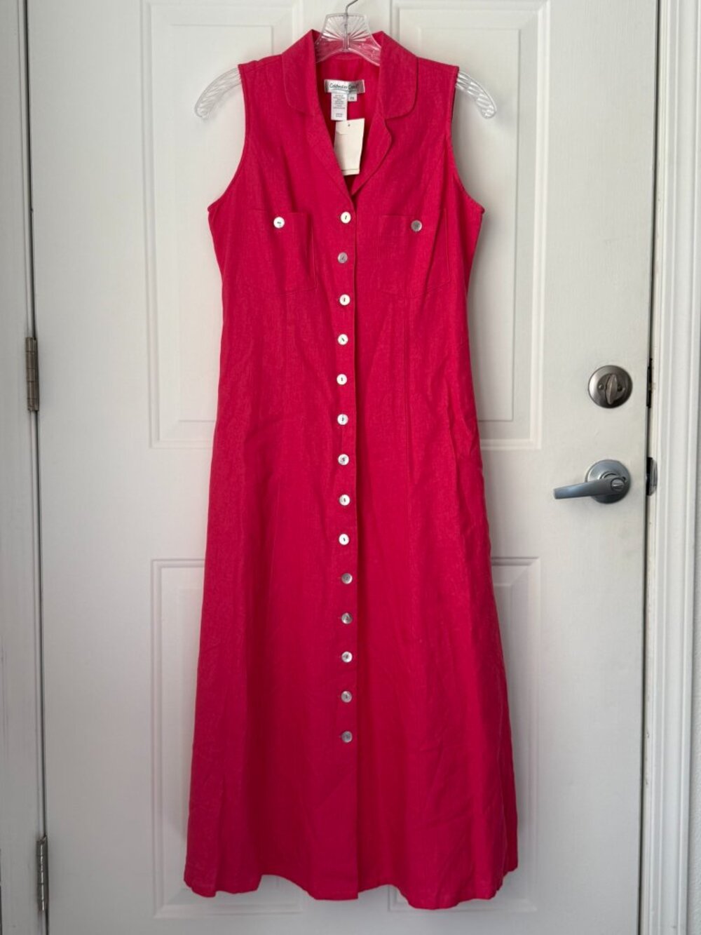 Coldwater Creek Linen Blend Sleeveless Dress